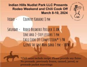 Rodeo weekend and Chili Cook-Off