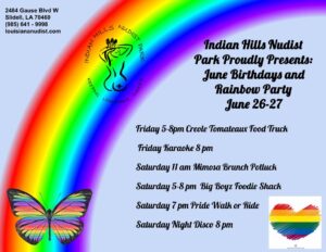 June Birthdays and Rainbow Party