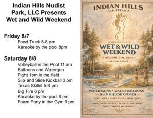 Wet and Wild Weekend